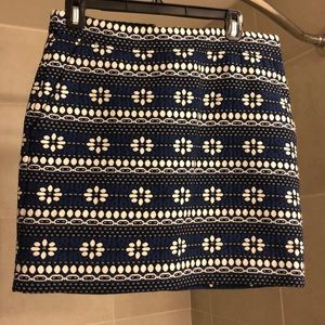 J. Crew Patterned Mini Skirt
